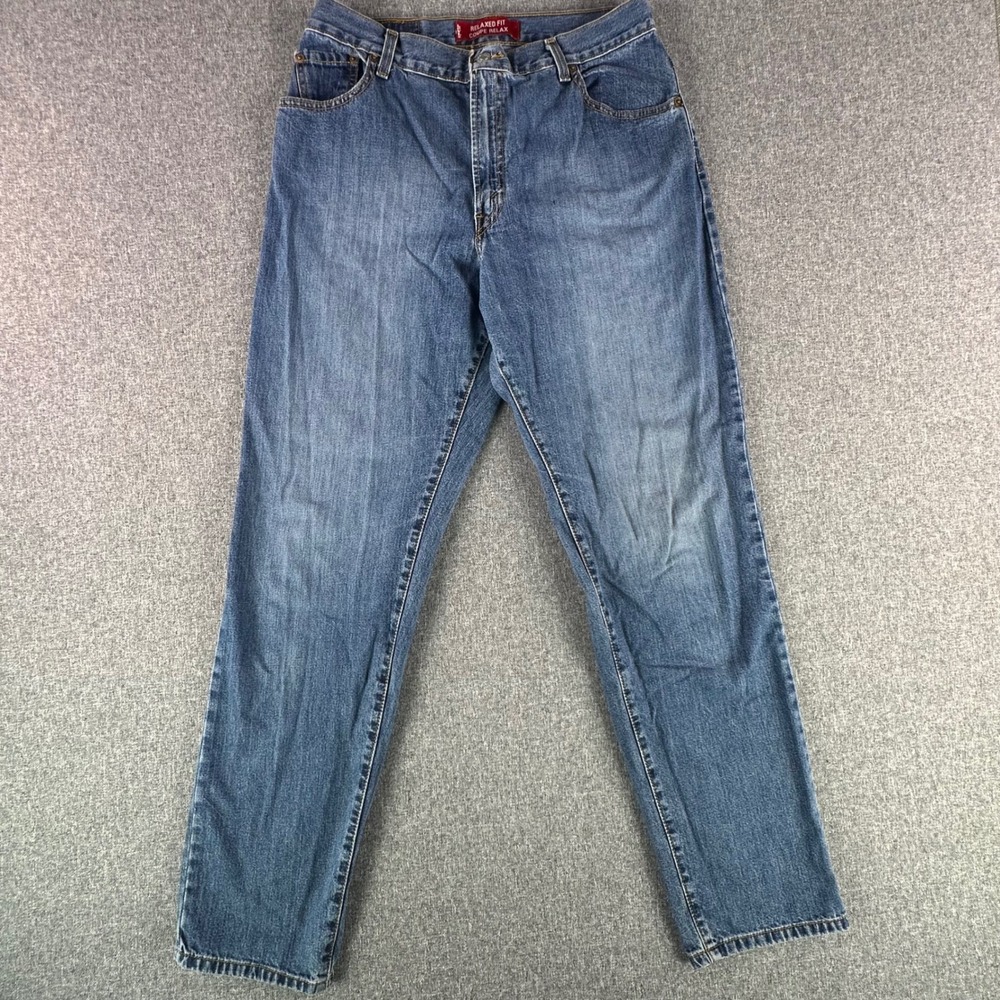 Levi's Jeans Women 14 M 550 Classic Relaxed Tapered Blue High Rise Cotton